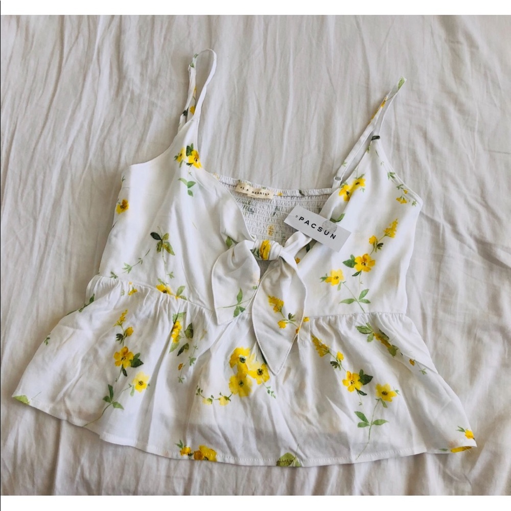 NWT Pacsun Flower Crop Top